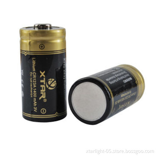 Battery Cr123A, 1,400mAh, Specially designed for high-performance electronical devices